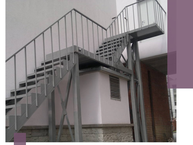 Монтаж пожарных лестниц под ключ в Муравленке с гарантией качества