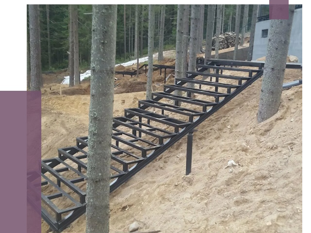 Монтаж металлических лестниц в Муравленке от 14185 руб. 