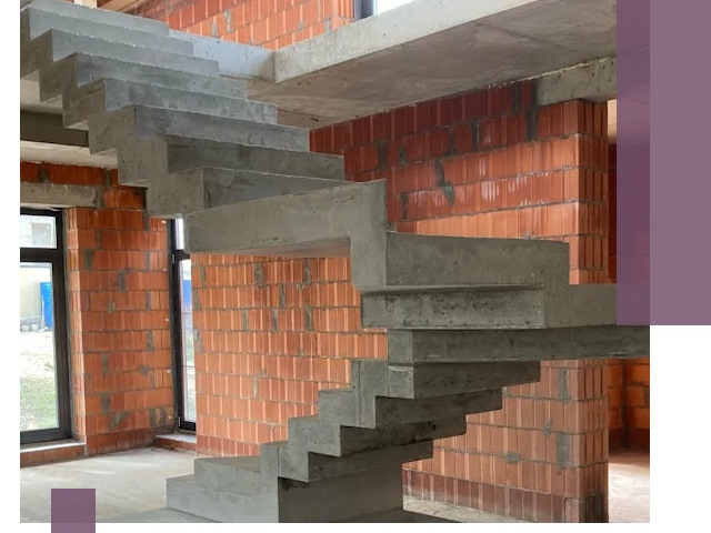 Изготовление бетонных лестниц под ключ в Муравленке