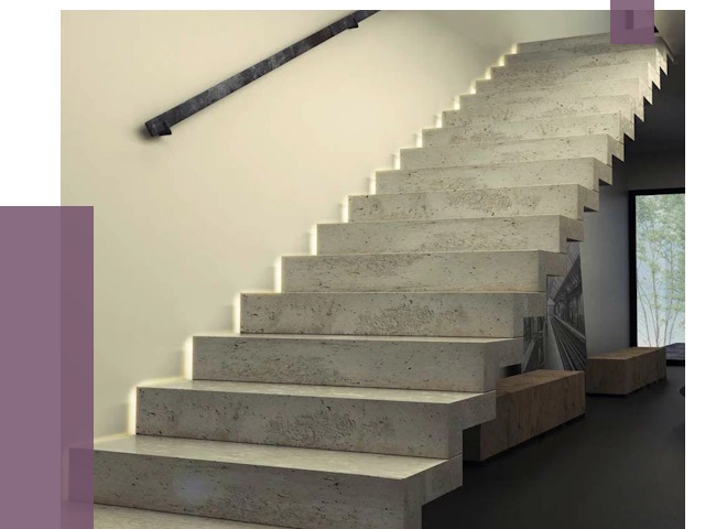 Облицовка бетонных лестниц в Муравленке от 4818 руб/м2 