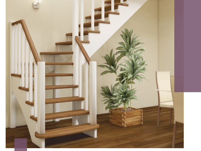 Г-образные лестницы под ключ в Муравленке — изготовление и монтаж