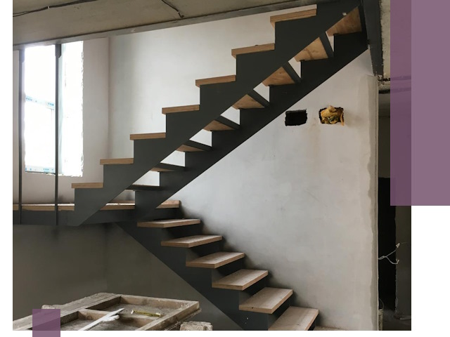 Изготовление лестниц на металлокаркасе в Муравленке от производителя