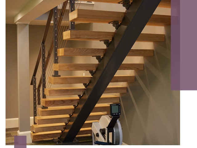 Лестницы на монокосоурах под ключ в Муравленке - изготовление и монтаж