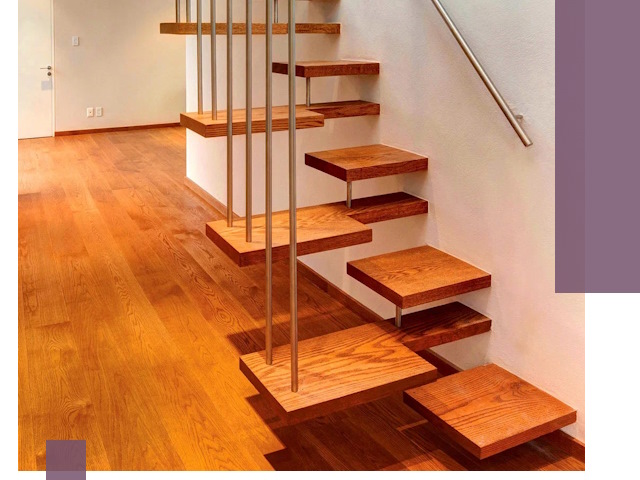 Лестницы «гусиный шаг» на заказ в Муравленке для узких пространств