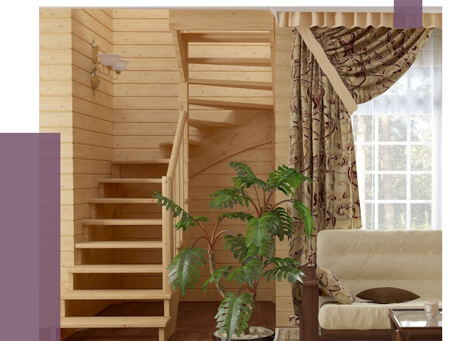 Лестницы для дачи в Муравленке от 79492 руб.  | ПРОЛЁТ-Мрв