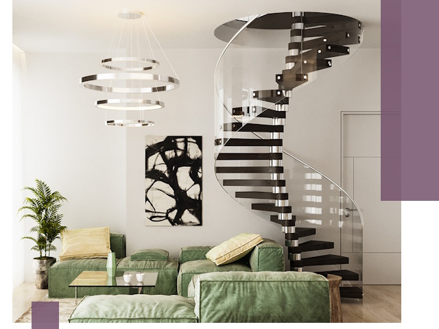 Лестницы для двухуровневой квартиры в Муравленке — изготовление и монтаж