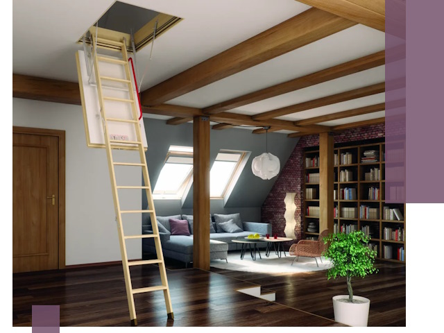 Чердачные лестницы под ключ в Муравленке: изготовление и монтаж