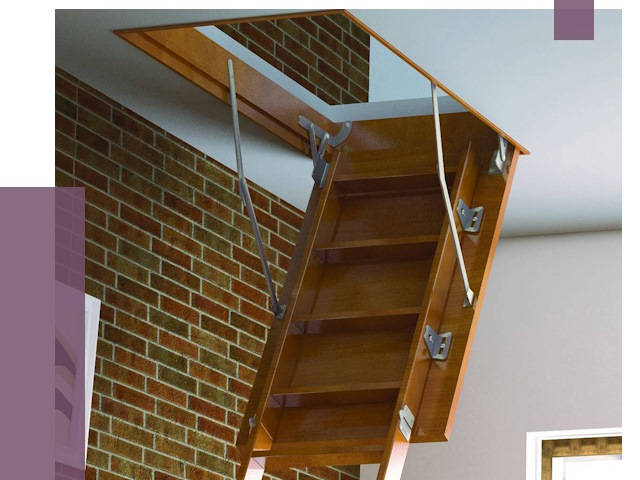 Установка чердачной лестницы в Муравленке от 8190 руб. | ПРОЛЁТ-Мрв