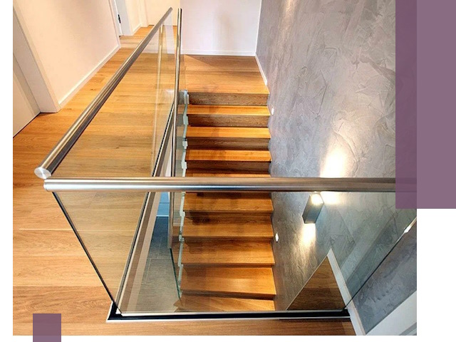 Перила для лестницы в доме — изготовление и монтаж в Муравленке