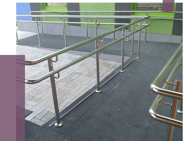 Ограждения пандусов в Муравленке от 4550 руб. монтаж | ПРОЛЁТ-Мрв