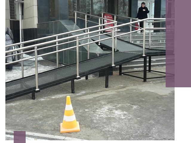 Стационарные пандусы под ключ в Муравленке — изготовление и монтаж