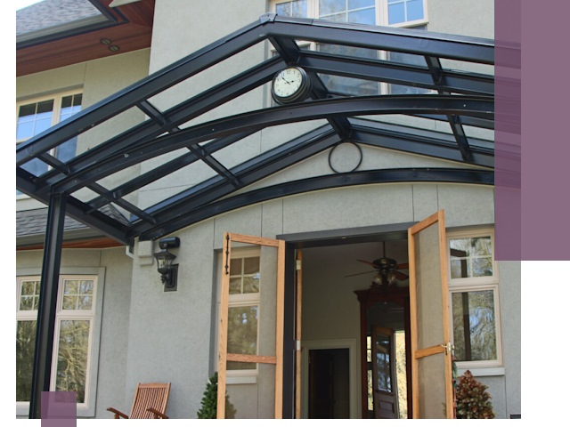 Изготовление и монтаж навесов и козырьков в Муравленке