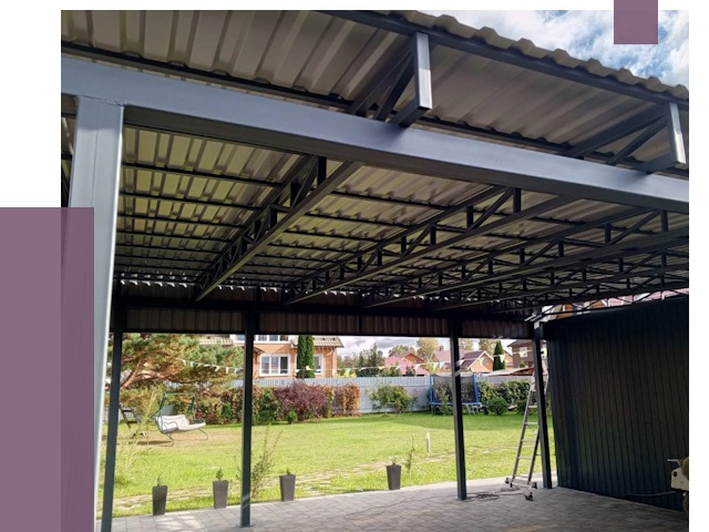 Монтаж навесов в Муравленке от 7708 руб. — установка навеса | ПРОЛЁТ-Мрв