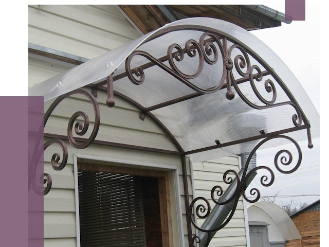 Изготовление козырьков в Муравленке от 7708 руб. — заказать | ПРОЛЁТ-Мрв