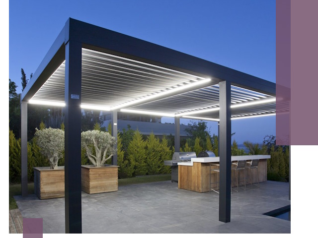 Навесы отдельно стоящие под ключ в Муравленке из металла и поликарбоната