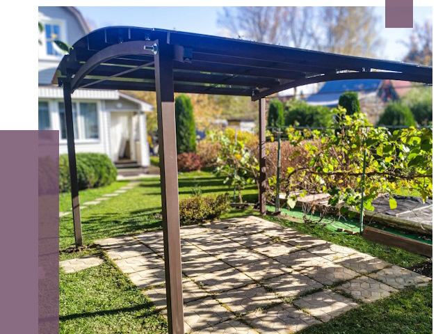 Навесы для дачи в Муравленке от 13329 руб. под ключ — ПРОЛЁТ-Мрв