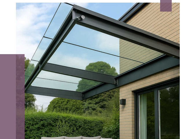 Стеклянные навесы и козырьки в Муравленке от 12847 руб.