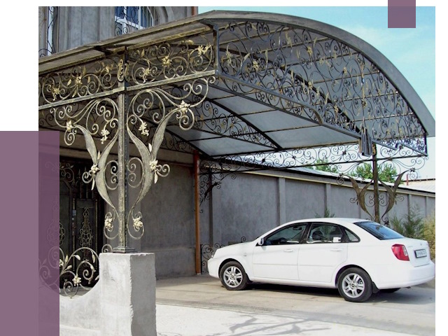 Кованые навесы в Муравленке от 15256 руб. | ПРОЛЁТ-Мрв