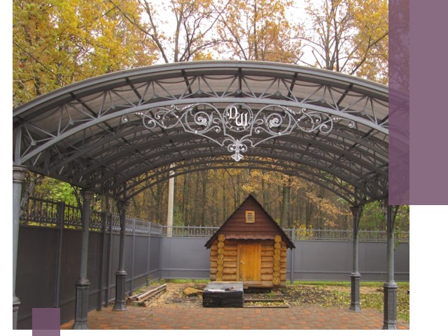 Кованые навесы премиум-класса под заказ в Муравленке