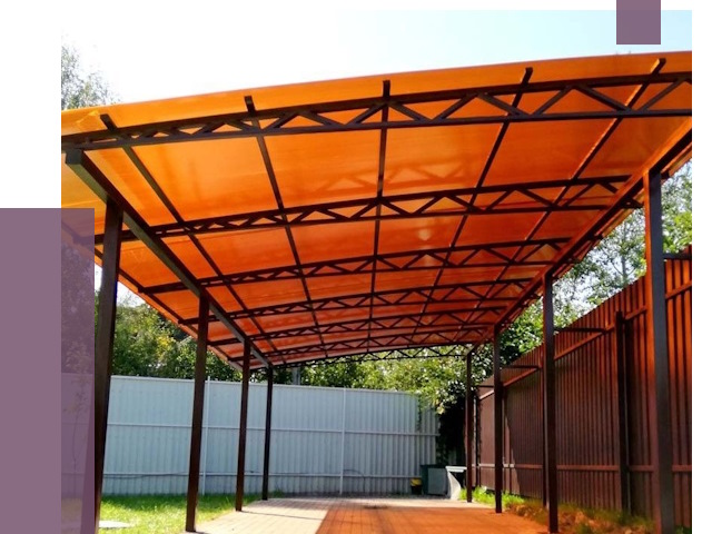 Односкатные навесы под ключ в Муравленке от 13757 руб. 