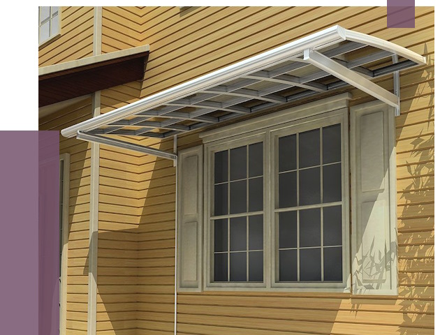 Козырьки над окнами в Муравленке от 7976 руб. — монтаж, покупки | ПРОЛЁТ-Мрв