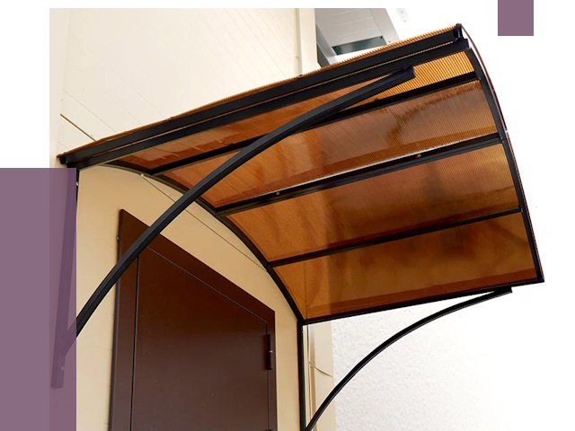 Недорогие козырьки в Муравленке от 7944 руб.  | ПРОЛЁТ-Мрв