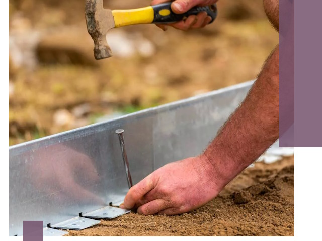 Монтаж металлических бордюров в Муравленке быстро и качественно