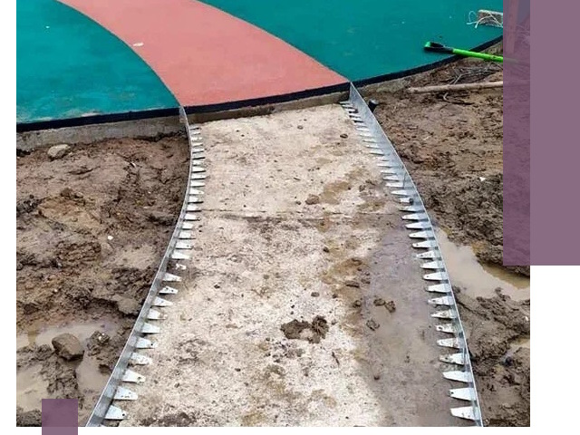 Металлические бордюры для дорожек в Муравленке — монтаж и изготовление