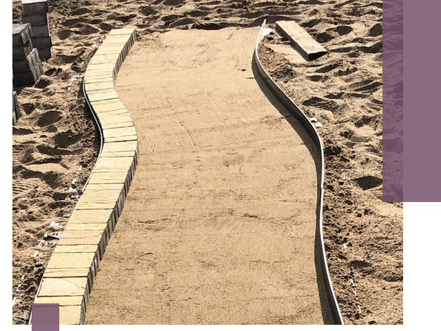 Металлические бордюры для тротуаров в Муравленке — прочные и долговечные