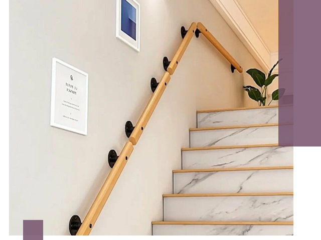 Поручни металлические и деревянные под ключ в Муравленке