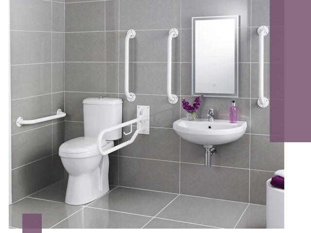 Поручни для санузлов в Муравленке: установка, ремонт и монтаж